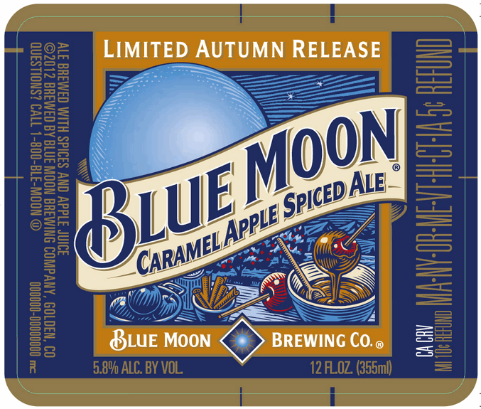 Blue Moon Caramel Apple Spiced Ale named to fall variety pack BeerPulse