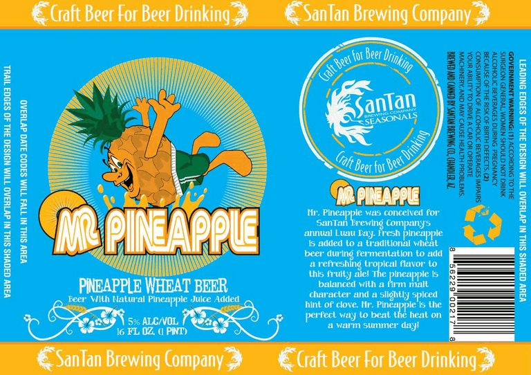 SanTan Mr. Pineapple Wheat Beer cans coming later this month BeerPulse