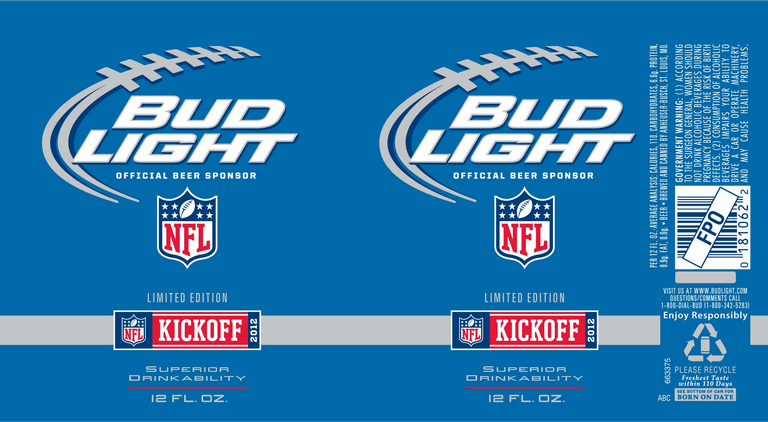 All 28 NFL 2012 season Bud Light Team cans BeerPulse
