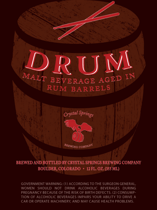 Crystal Springs DRUM Rum Barrelaged Ale BeerPulse
