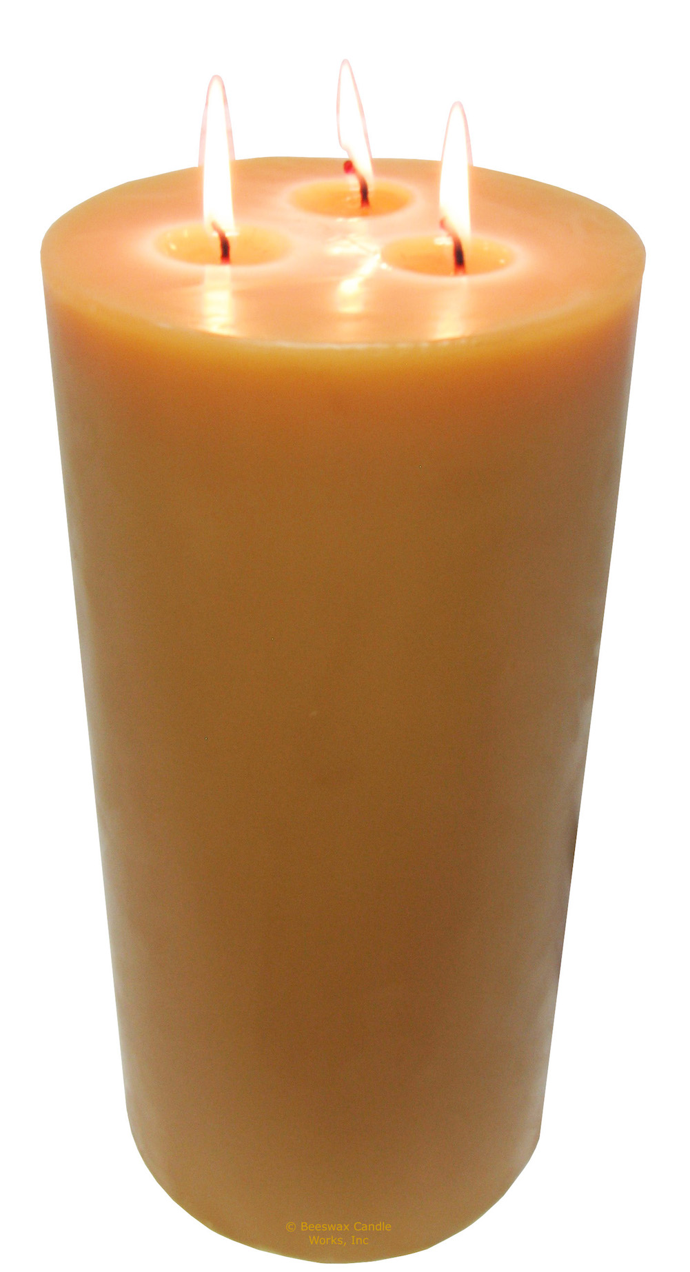 Beeswax Candle Works Beeswax Pillars 6 Inch Diameter