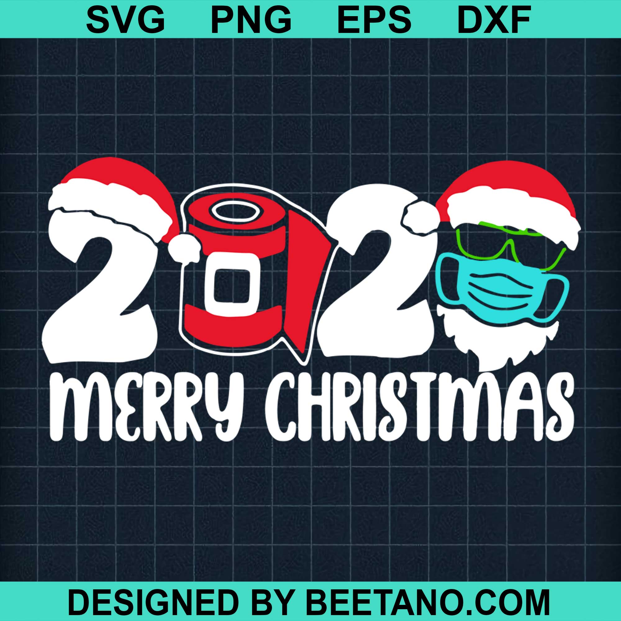 Merry Quarantine Christmas SVG cut file for cricut silhouette machine