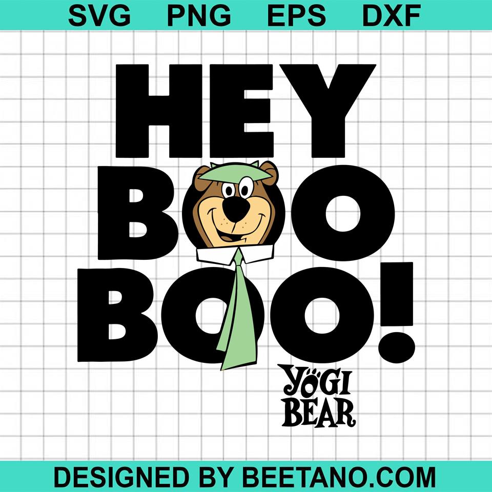 Hey boo boo yogi bear halloween SVG cut file for cricut silhouette