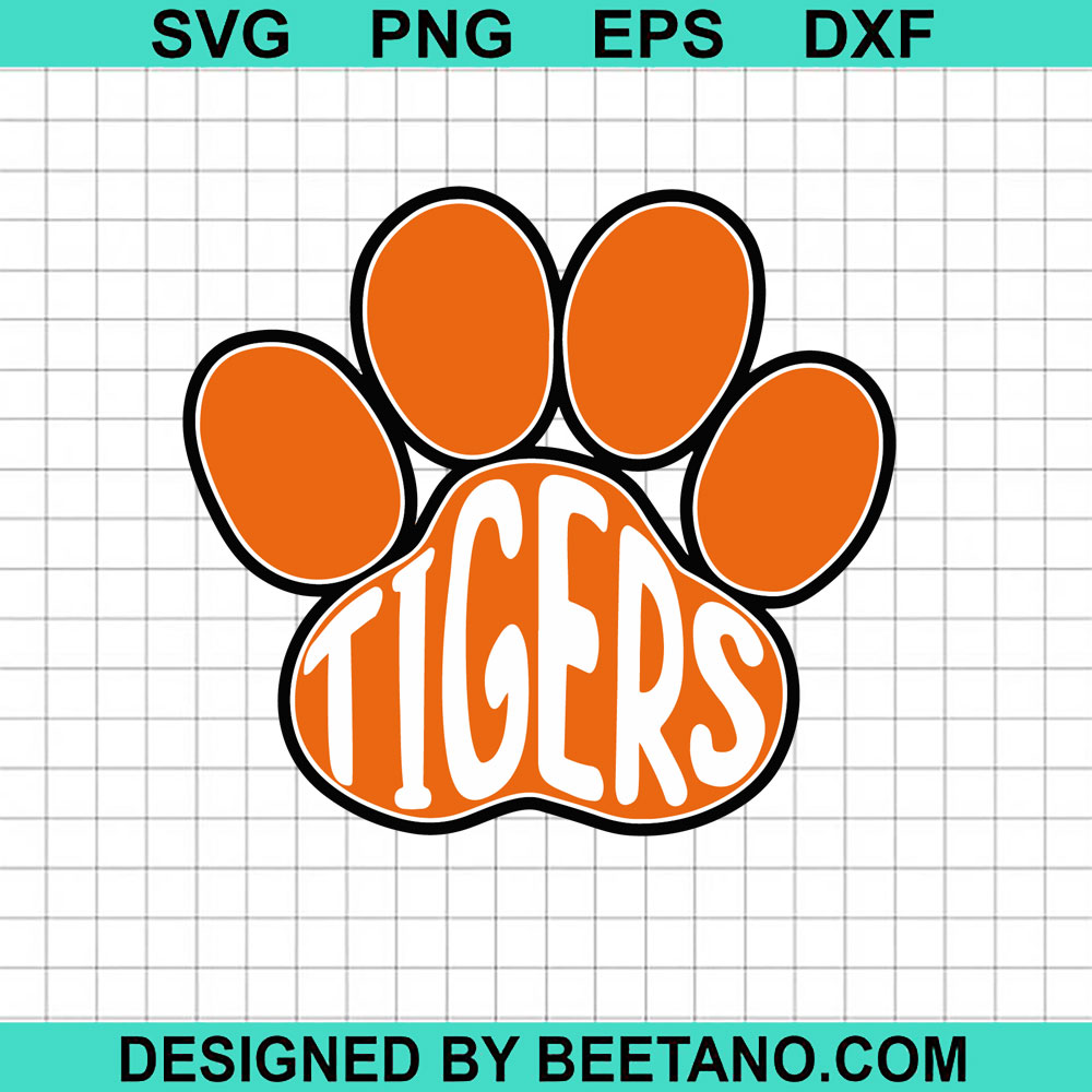 Tigers paw SVG, Tiger paw SVG, Tiger paw logo SVG file