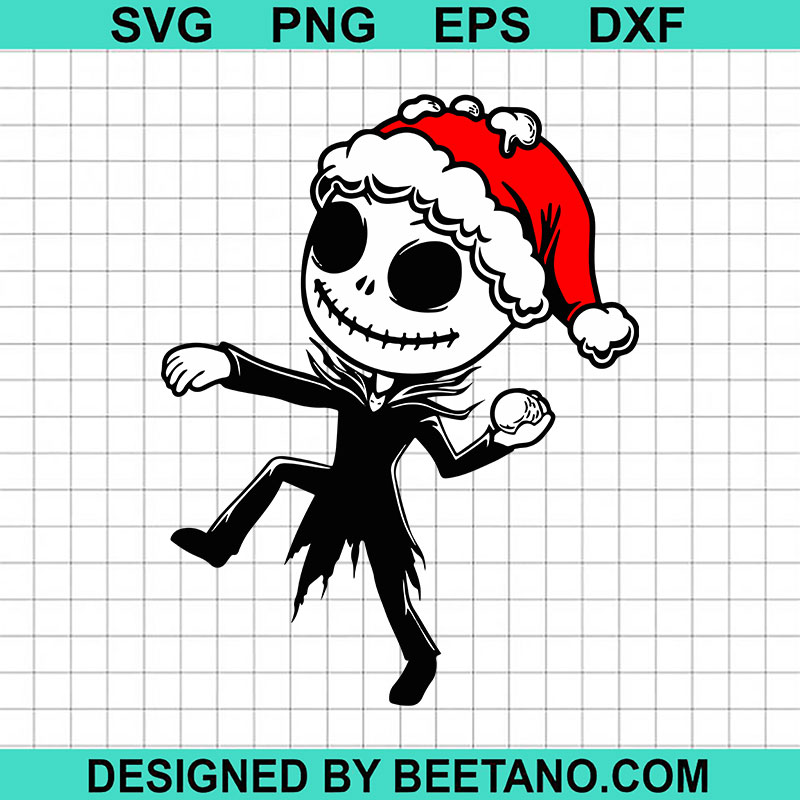 Funny Santa Jack Skellington SVG, Jack Skellington Christmas SVG, Jack
