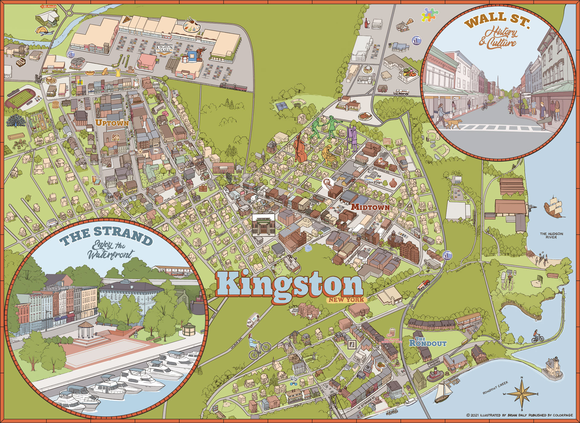 Kingston Map Brian Daly Illustration & Design
