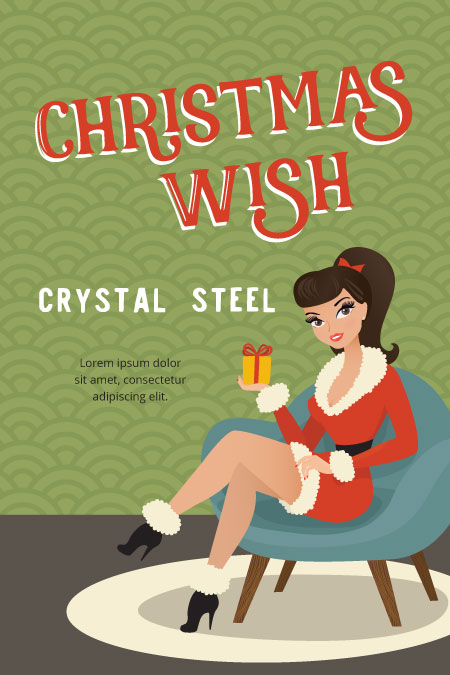 Christmas Wish - Chick-lit Christmas Premade Book Cover For Sale