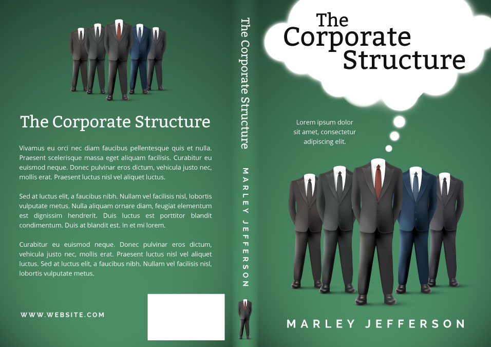 The Corporate Structure Business Premade Book Cover For Sale