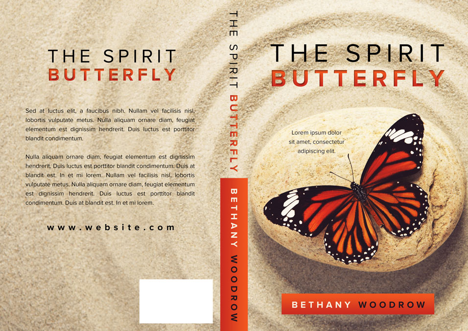 The Spirit Butterfly Spiritual Premade Book Cover For Sale