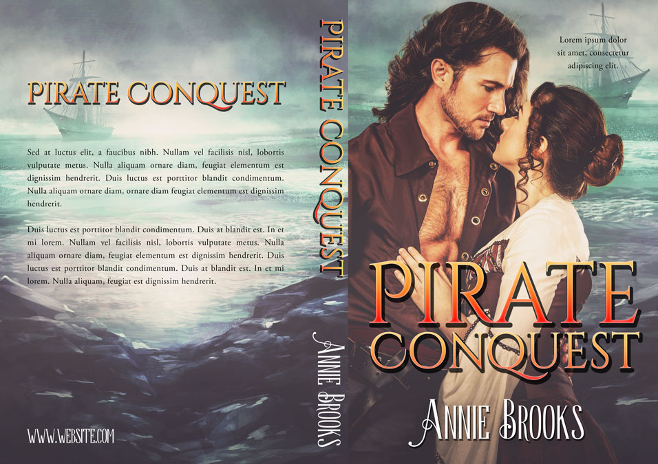 Pirate Conquest Historical Romance Premade Book Cover For Sale