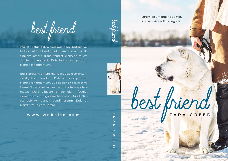 Best Friend Dog Fiction Premade Book Cover For Sale Beetiful Book