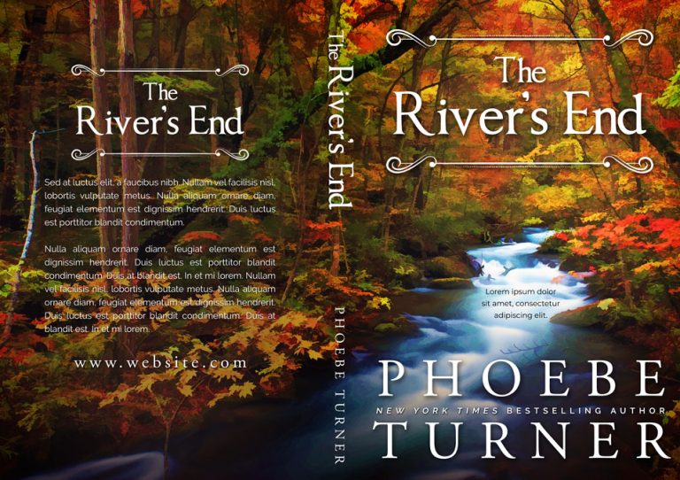 The River's End Fiction Premade Book Cover For Sale Beetiful Book