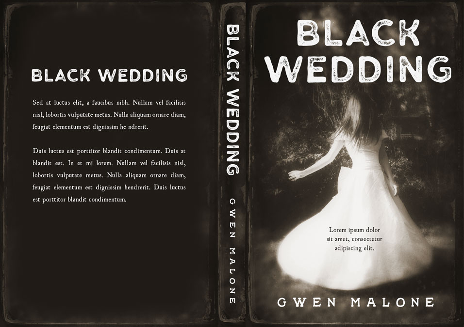 Black Wedding Horror Premade Book Cover For Sale Beetiful Book Covers