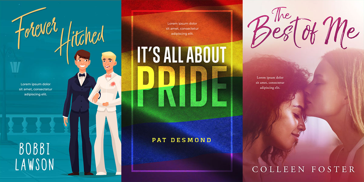 19 New LGBT Premade Book Covers Now For Sale! Beetiful Custom and