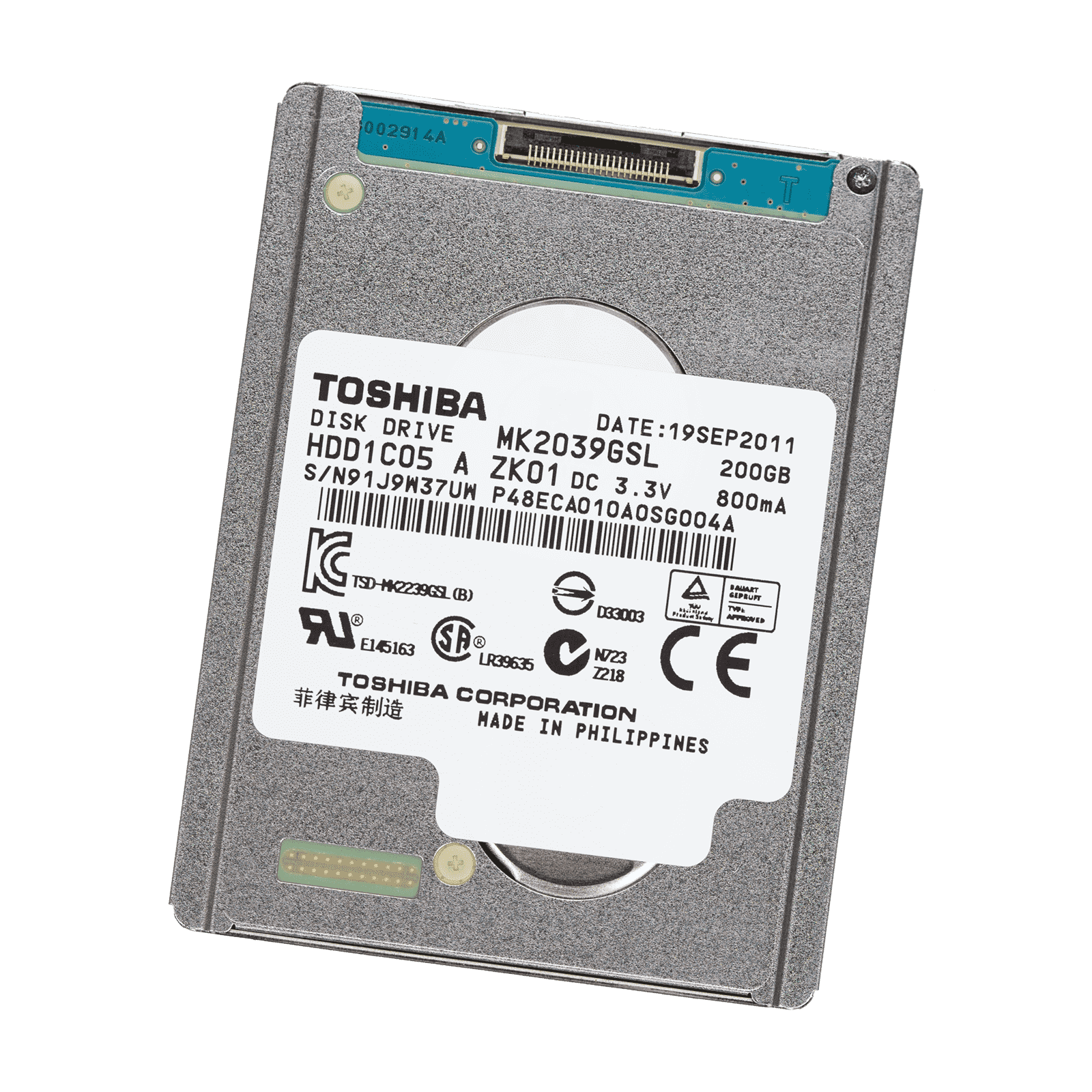 (MK2039GSL) 200GB Hard Drive MacBook Air 13″ A1304 (Late 20082009)