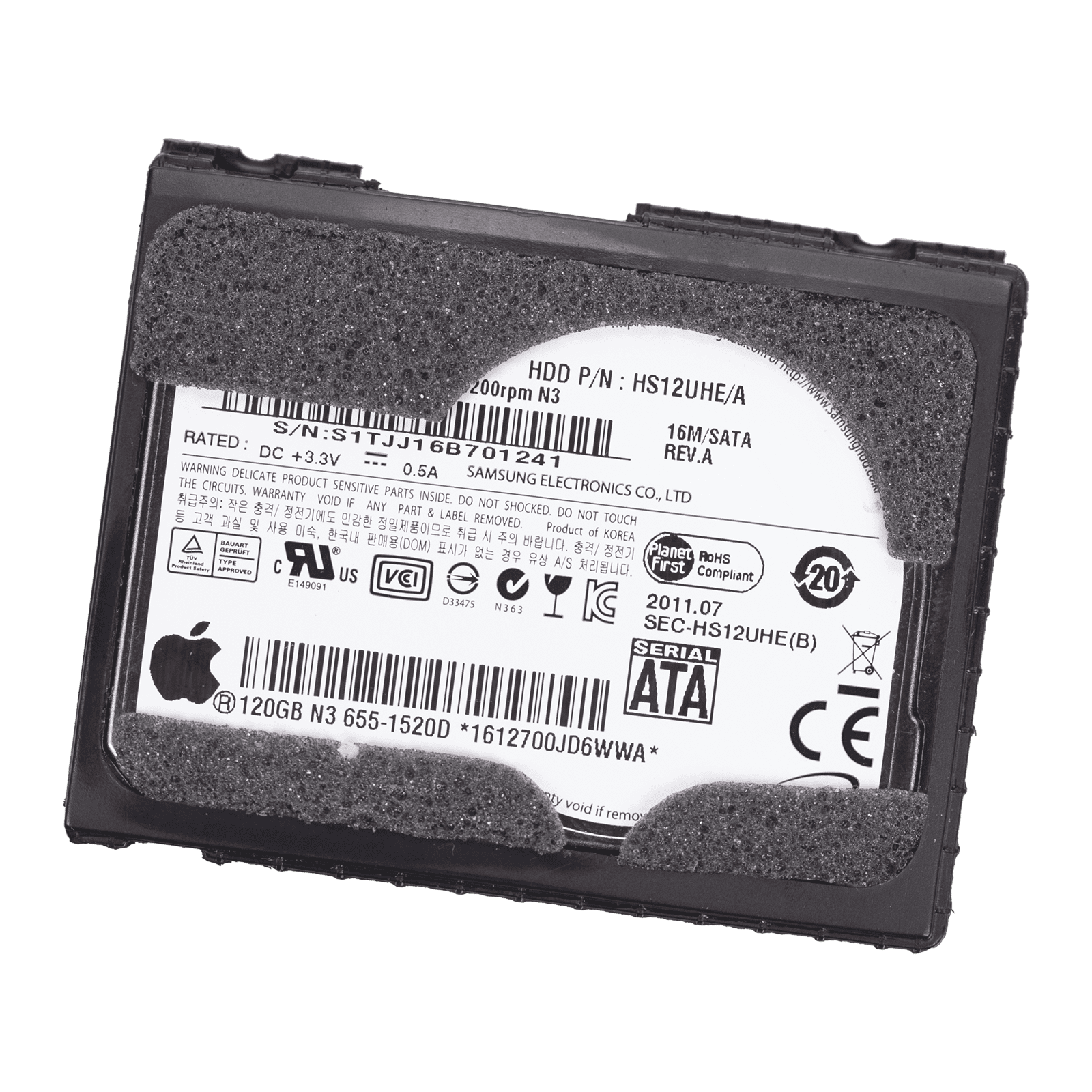 (6614751) 120GB Hard Drive MacBook Air 13″ A1304 (Late 2008)