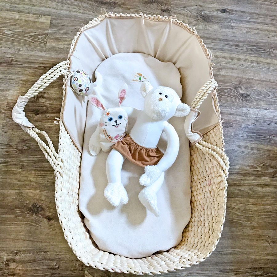 Handmade Baby Moses Basket BeeZeeEcoLand