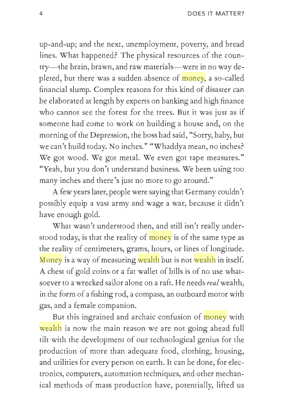 Money versus Wealth Alan Watts Beezone Library