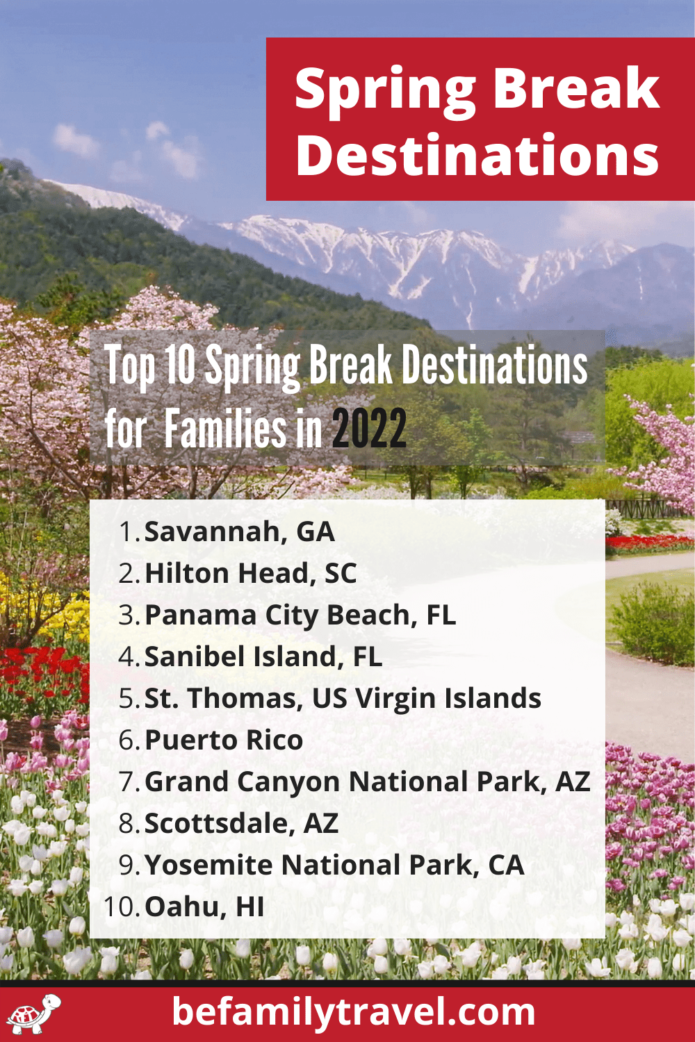 Best Spring Break Destinations for Families in 2022 BeFamilyTravel