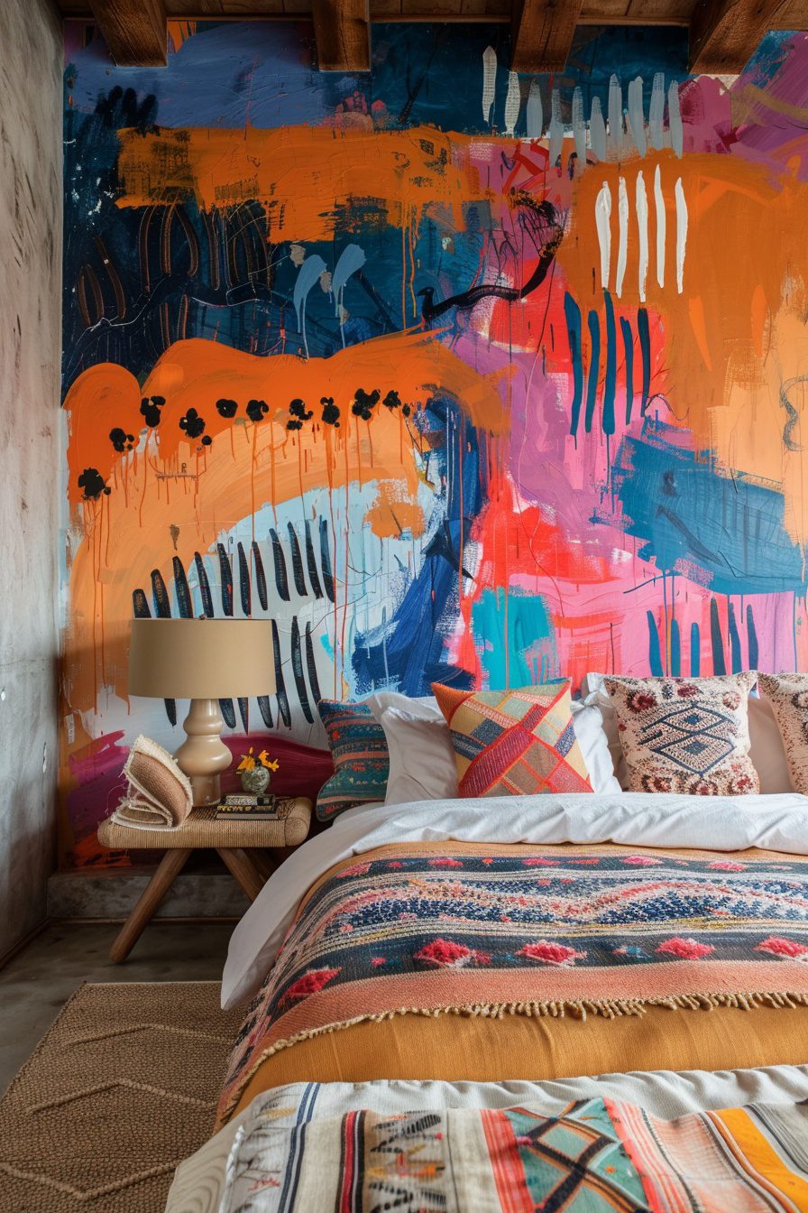 29 Boho Bedroom Accent Wall Ideas to Inspire Your Decor My Elegant Home