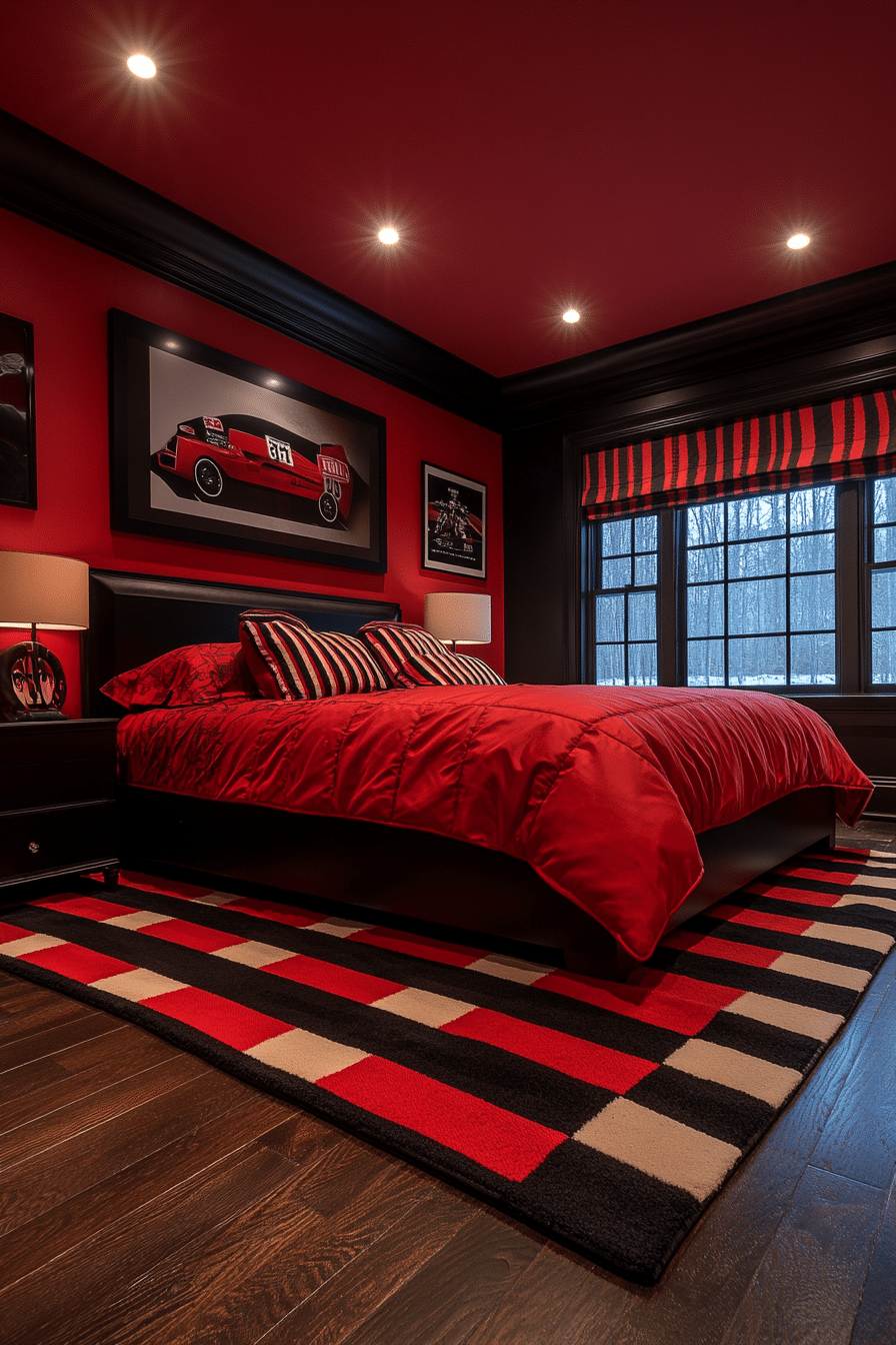 29 Red and Black Bedroom Ideas to Achieve the Perfect Mix of Comfort