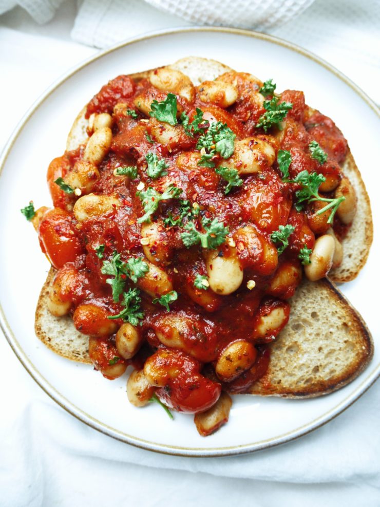 Butter Beans in a Spicy Tomato Sauce beferox