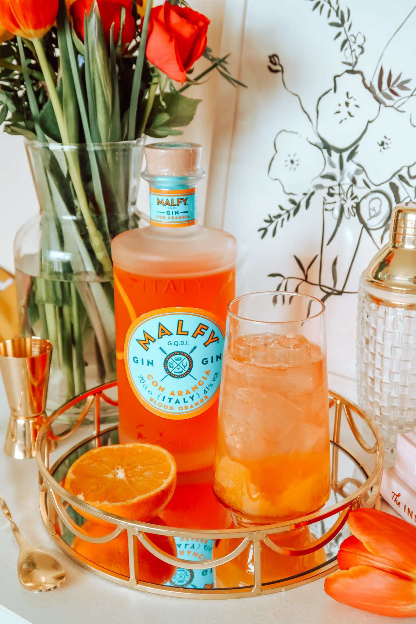Blood Orange and Elderflower Gin Collins recipe BEFFSHUFF