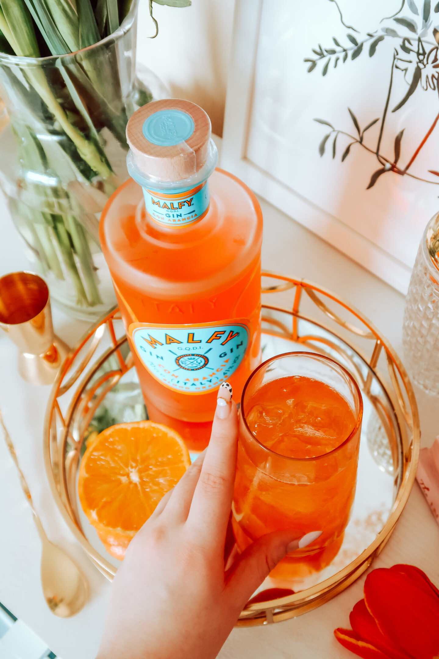Blood Orange and Elderflower Gin Collins recipe BEFFSHUFF