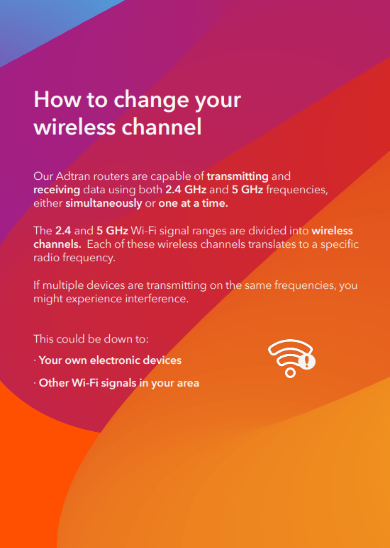 Getting to know your Adtran Router – BeFibre Help Centre