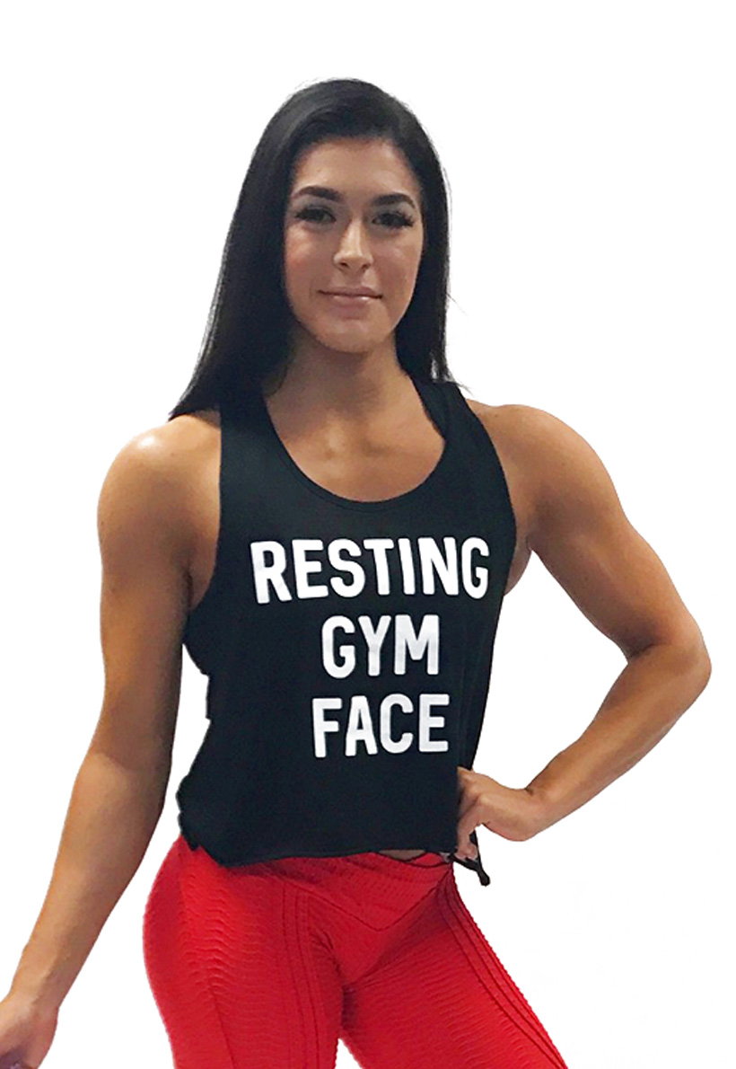 Be Fit Resting Gym Face In Black Be Fit Apparel