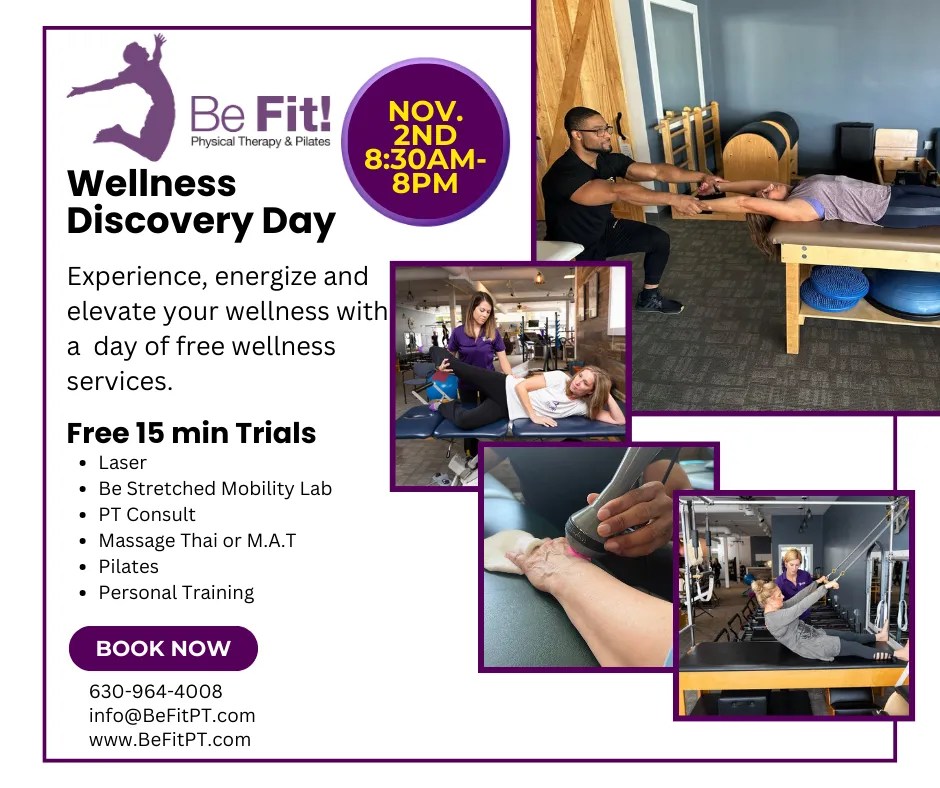 Wellness Discovery Day Physical Therapy in Downers Grove Be Fit