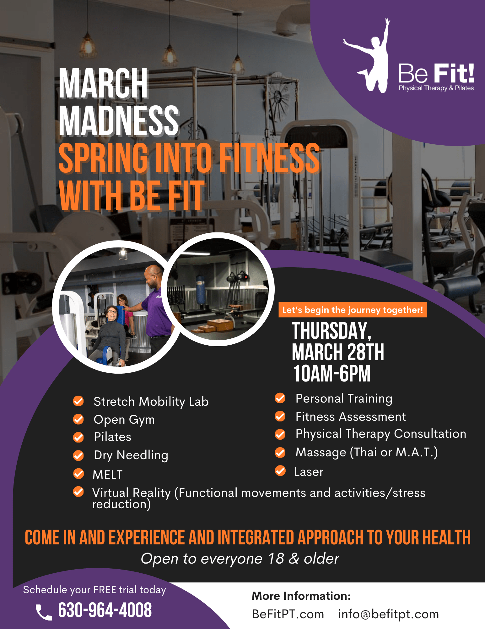 Be Fit Physical Therapy & Pilates Home Page Physical Therapy in