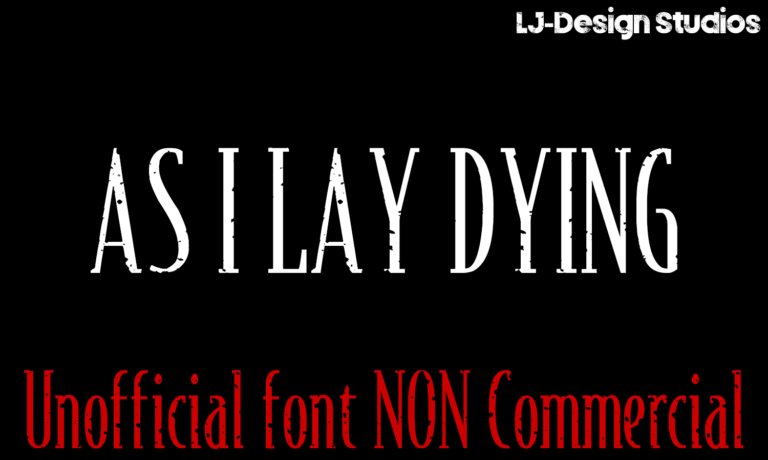 As I Lay Dying Logo Font