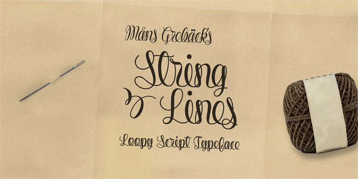 Designed to resemble the designer's own handwriting, while making it systematic and. String Line Script Font Befonts Com