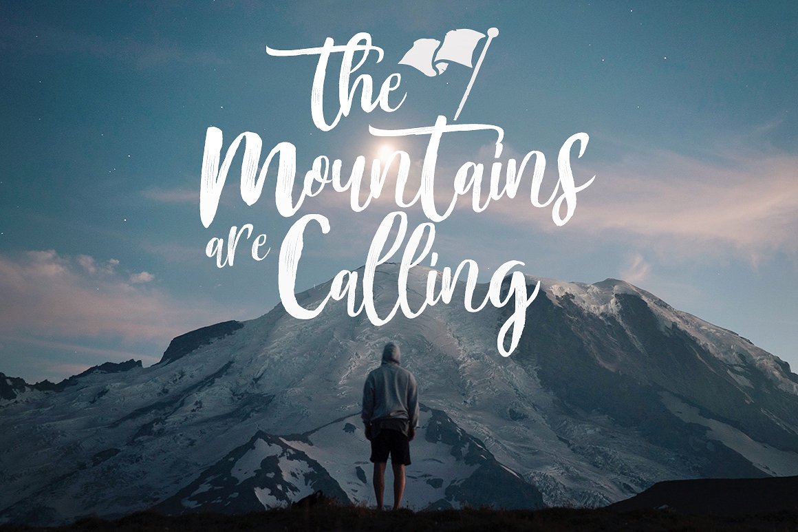 Mountain Brush Font