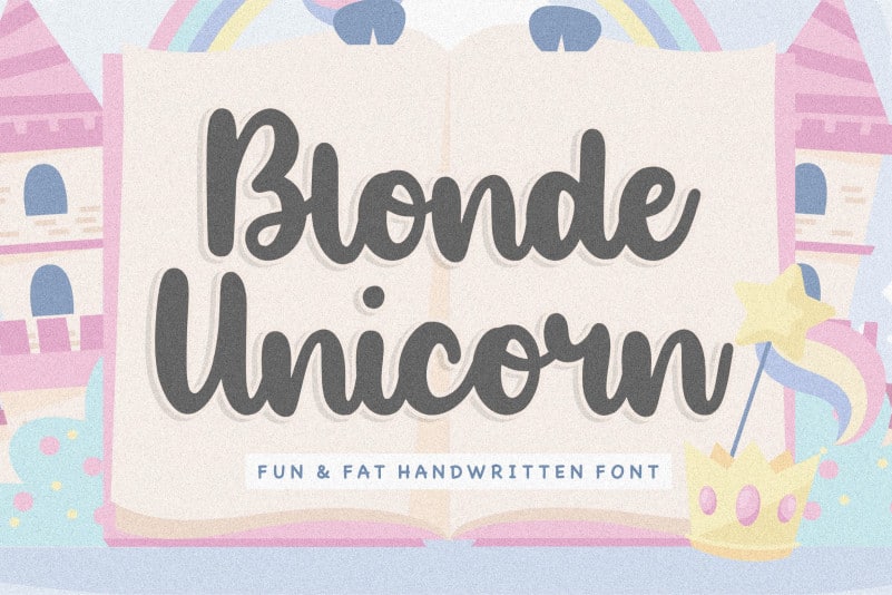 Blonde Unicorn Handwritten Font