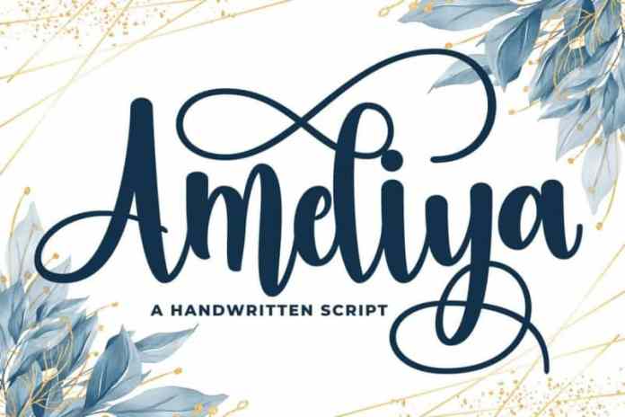 Candlescript font was designed by m fairuzulhaq aka ve, founder vast (logotype &amp; Ameliya Script Font Download Free Font