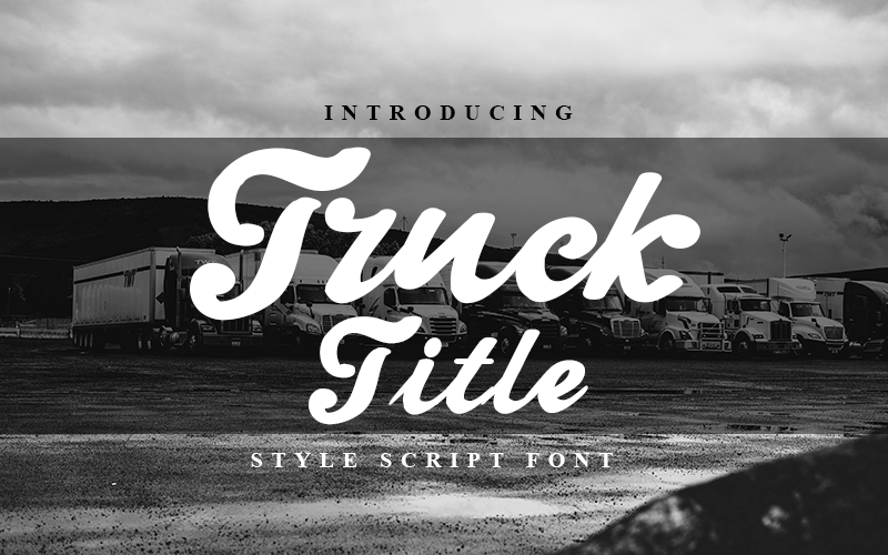Truck Title Font Download Free Font