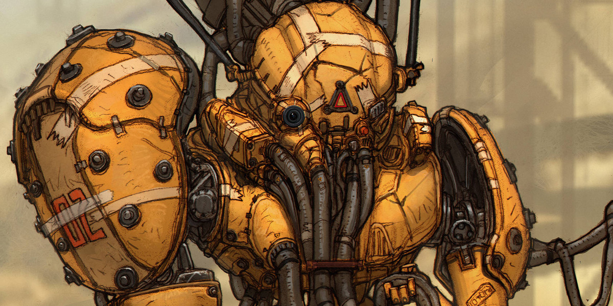 Concept designer Ben Mauro on building his 'HUXLEY' universe befores & afters