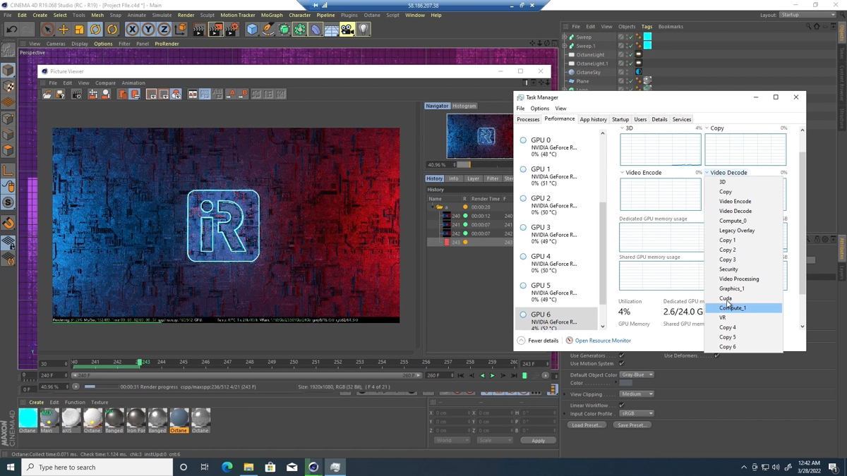 iRender the powerful render farm for Octane and Cinema 4D LaptrinhX
