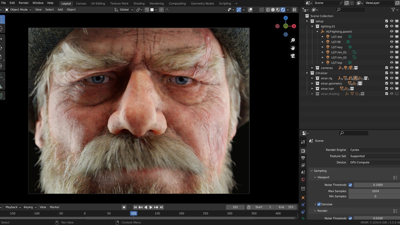 How Blender Studio's latest film, with a realistic human character, was