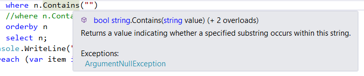 C# LINQ Where - BeginCodingNow.com