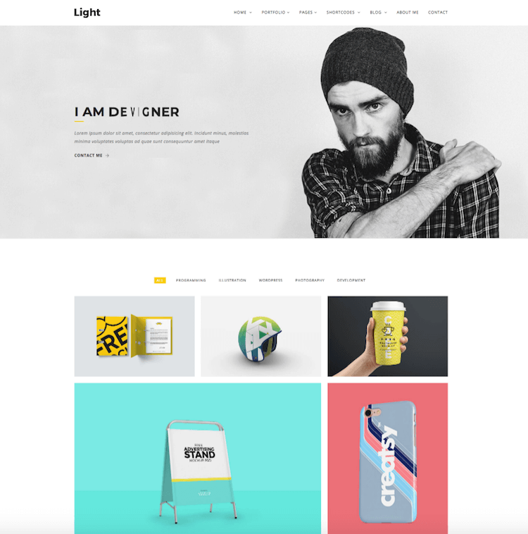 15 Best Website Templates for Graphic Designers 2023 Begindot