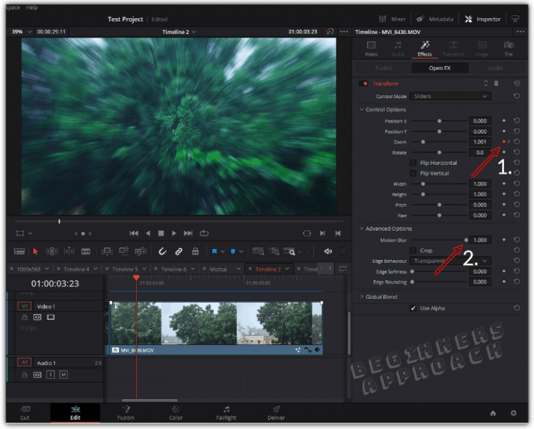 DaVinci Resolve Add Motion Blur FREE (with 2 Extra Steps)