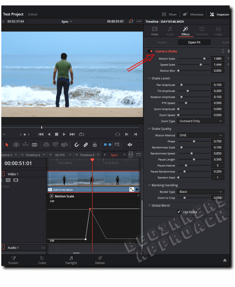DaVinci Resolve Camera Shake Effect UNDER 2 Mins (2023)