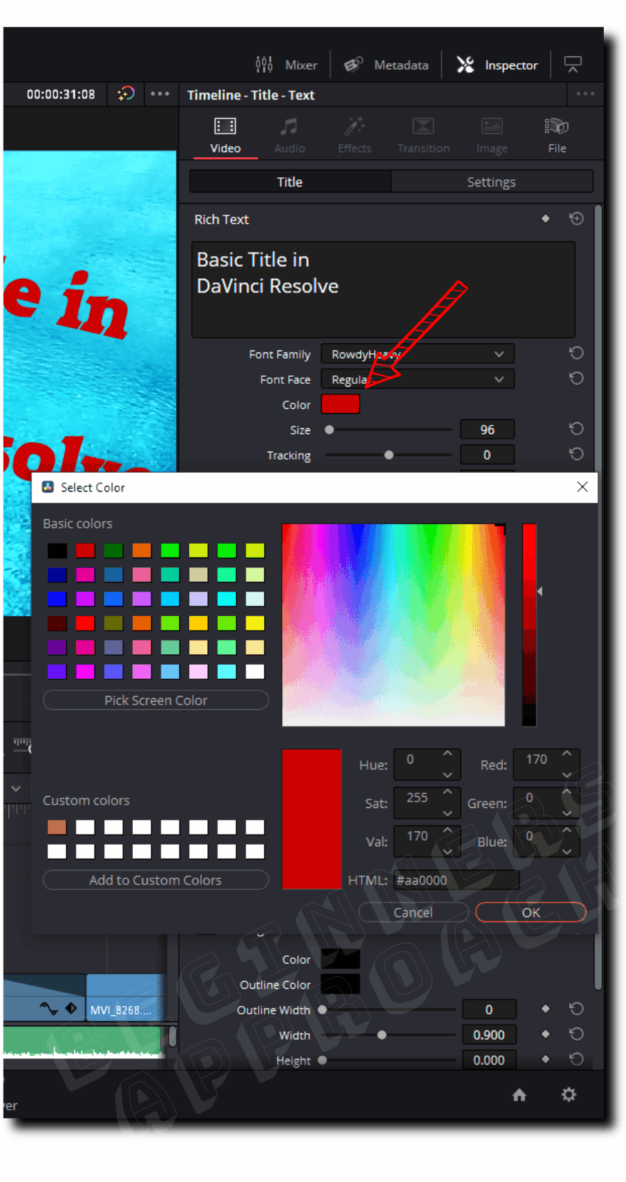 DaVinci Resolve Edit Text (Use THIS Inspector Setting 2024)