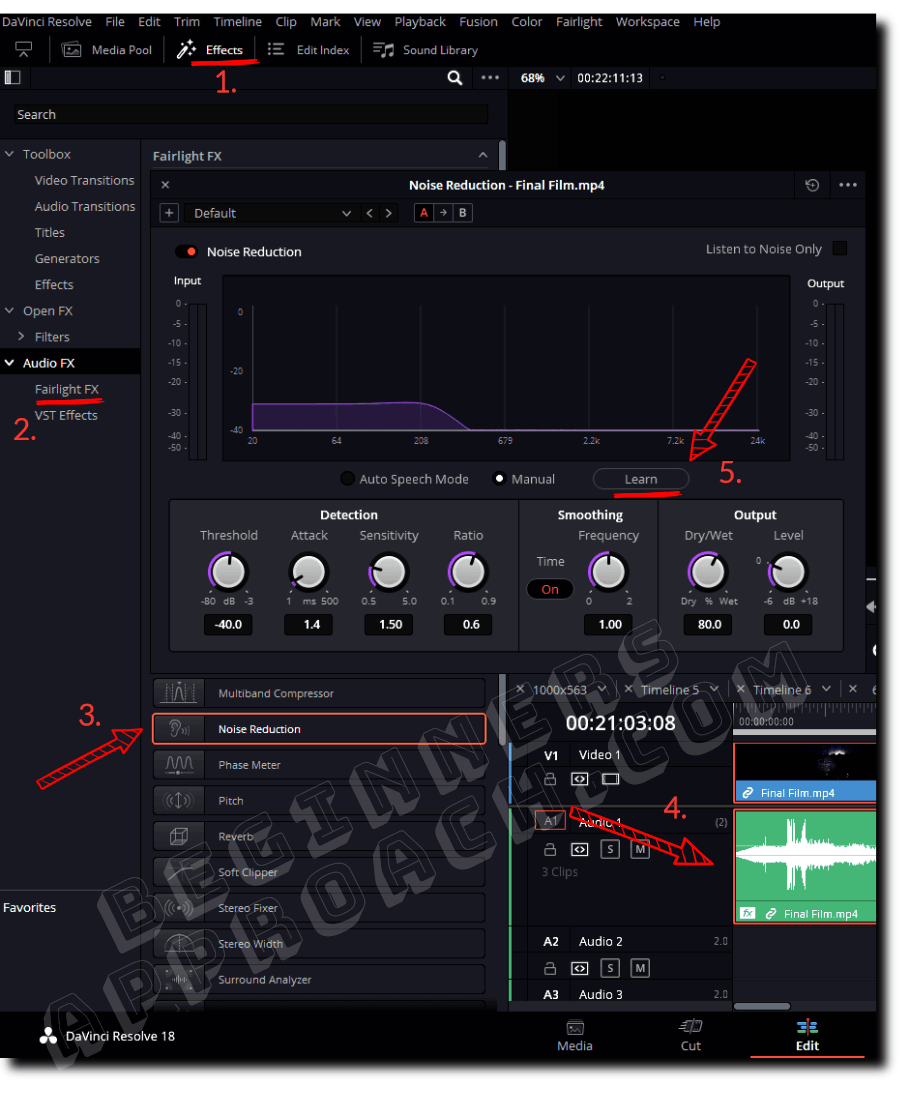 DaVinci Resolve Remove Background Noise (2024 FIX)