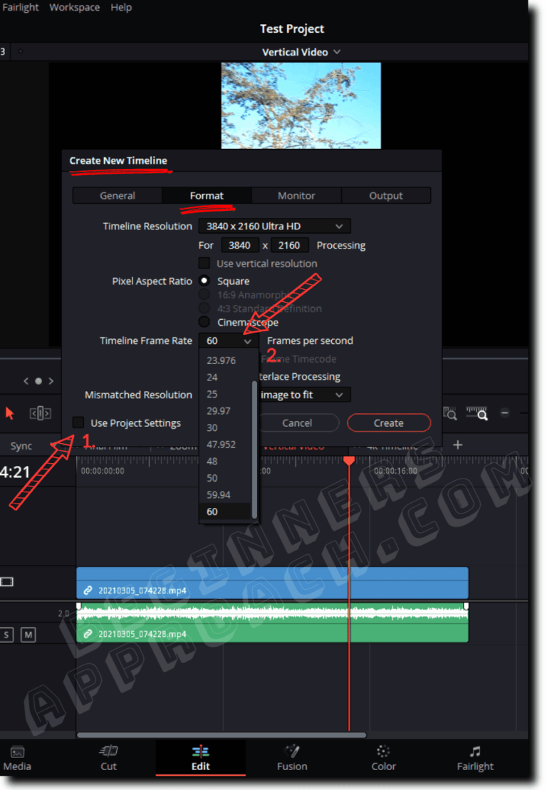 DaVinci Resolve Change Timeline Frame Rate (+Fixes 2024)