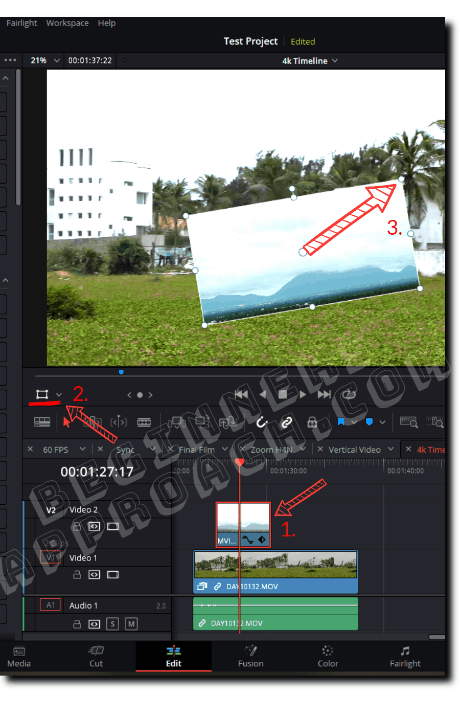 DaVinci Resolve Crop Video Under 1 Min 2024 (FIX ISSUES)