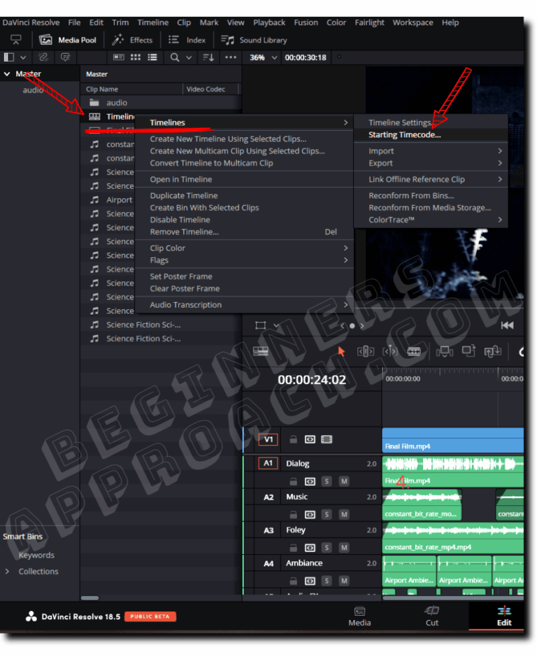 Why Does DaVinci Resolve Start at 1 Hr? (Start At 0! 2024)